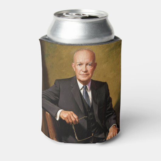 ドワイトアイゼンハウワープレジデントホワイトハウスポートレート 缶クーラー (缶裏面)