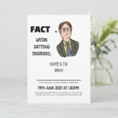 ドワイト結婚式招待状 招待状 (スタンド正面)