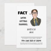 ドワイト結婚式招待状 招待状 (正面/裏面)