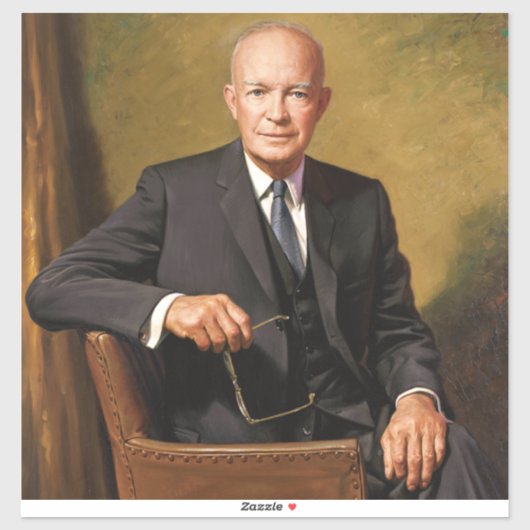 ドワイト・アイゼンハワーアメリカ大統領の肖像画 シール (シート)