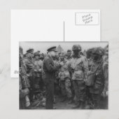 ドワイト・D・アイゼンハワー将軍とパラトロオペル ポストカード (正面/裏面)