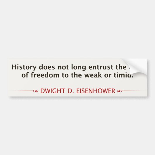 ドワイト・D・アイゼンハワー バンパーステッカー (正面)
