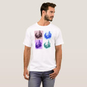 ドワイトDアイゼンハウアーアポップ・アートのート Tシャツ (正面フル)
