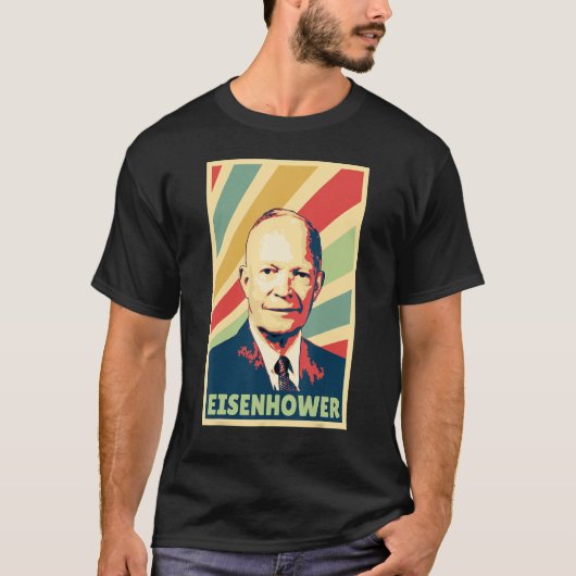ドワイトDアイゼンハワーヴィンテージカラー Tシャツ (正面)
