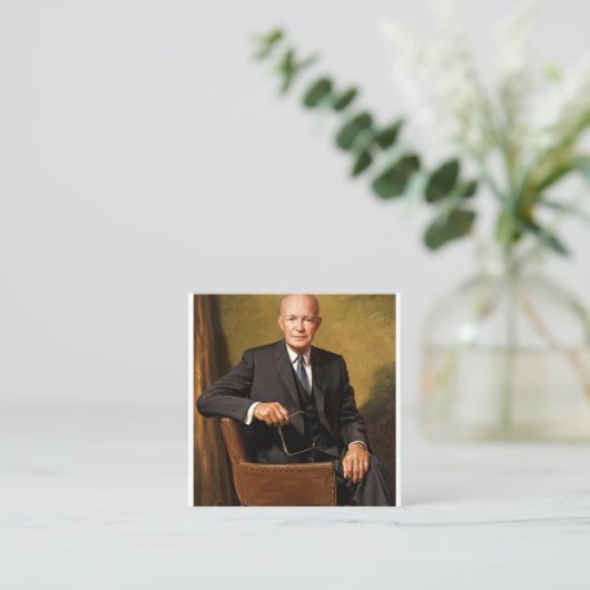 ドワイトDアイゼンハワー大統領 スクエア名刺 (スタンド正面)