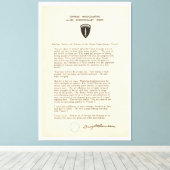 ドワイトD.アイゼンハワーの日順（1944年） キャンバスプリント (インサイチュ (ウッドフロア))