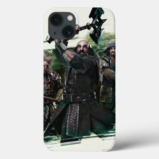 ドワリン、ノリ、ボファーグラフィック Case-Mate iPhoneケース (裏面)