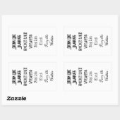 ドワーフのような煙が魔法使いのように立ち飲み 長方形シール (シート)