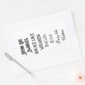 ドワーフのような煙が魔法使いのように立ち飲み 長方形シール (封筒)