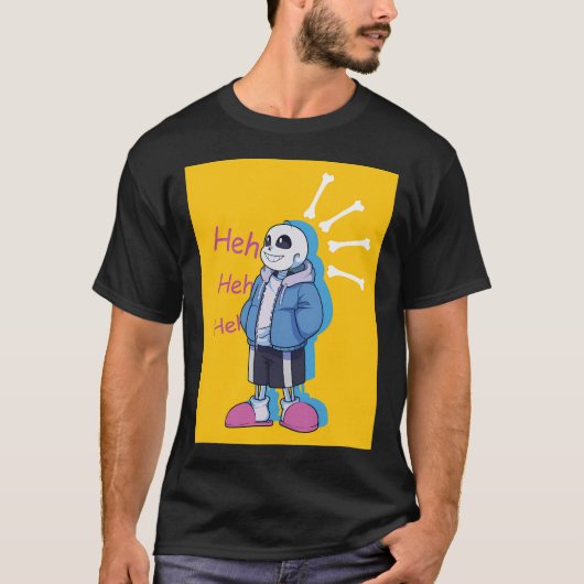 ドワーフのスケルトン Tシャツ (正面)