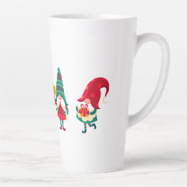 ドワーフのメリークリスマス カフェラテマグ