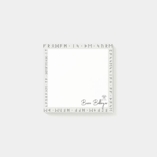 ドワーフのルーン族のダンジョンとドラゴンのポストイット・ノート ポストイット (正面)