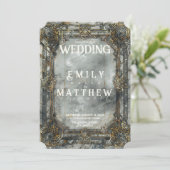 ドワーフの壮麗なファンタジー結婚式招待状 招待状 (スタンド正面)