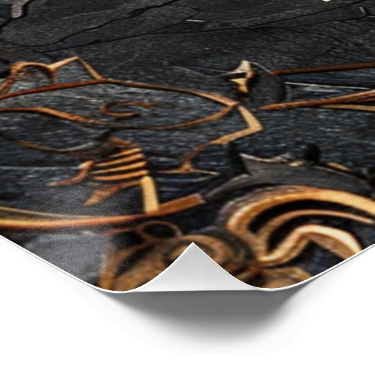 ドワーフの豪華なファンタジー結婚の座席表 ポスター (コーナー)