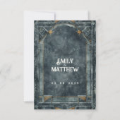 ドワーフの豪華なファンタジー結婚式の日付を保存 セーブザデート (裏面)