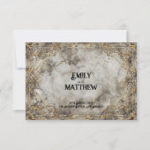 ドワーフの輝き結婚ファンタジーサンキューカード サンキューカード (裏面)