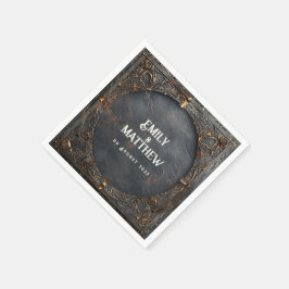 ドワーフの輝き結婚ファンタジー スタンダードカクテルナプキン