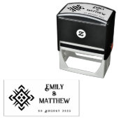 ドワーフの輝き結婚ファンタジー セルフインキングスタンプ (インサイチュ)