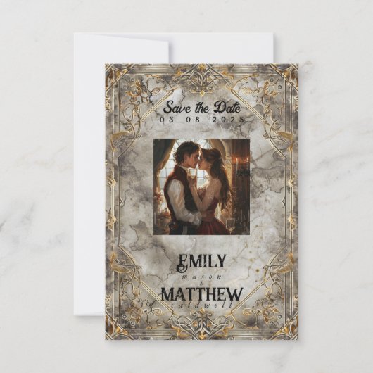 ドワーフの輝き結婚ファンタジー セーブザデート (正面)