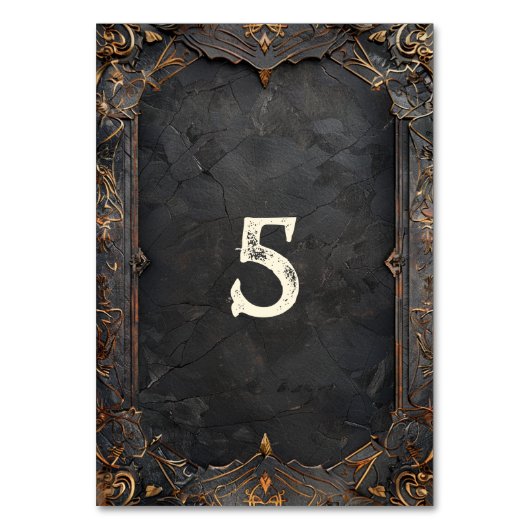 ドワーフの輝き結婚ファンタジー テーブルナンバー (裏面)