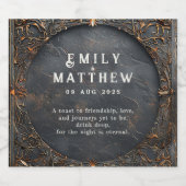 ドワーフの輝き結婚ファンタジー ビールラベル (シングルラベル)