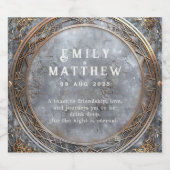 ドワーフの輝き結婚ファンタジー ビールラベル (シングルラベル)