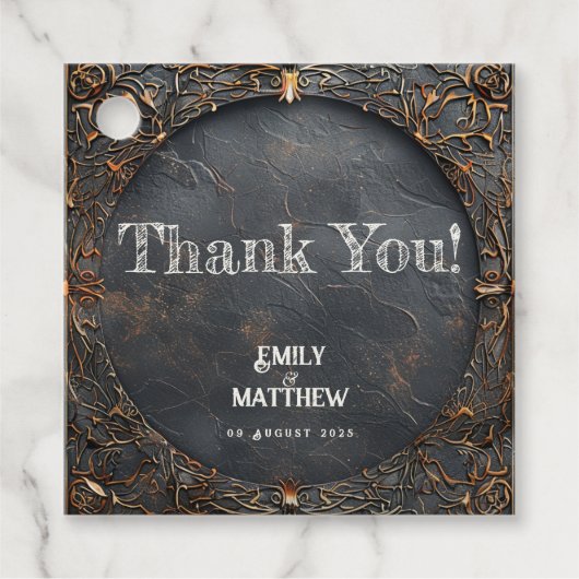 ドワーフの輝き結婚ファンタジー フェイバータグ (正面)