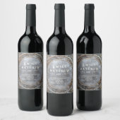 ドワーフの輝き結婚ファンタジー ワインラベル (ボトル)