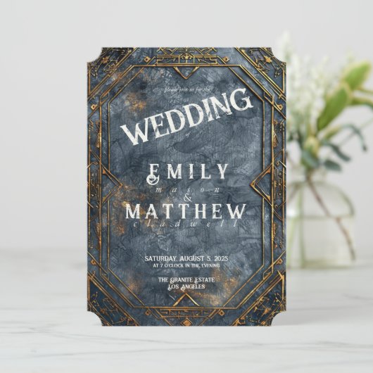 ドワーフの輝き結婚ファンタジー 招待状 (スタンド正面)