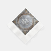 ドワーフの輝き結婚ファンタジー 縁ありカクテルナプキン (角)