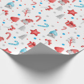 ドワーフの配置、お菓子のプレゼント ラッピングペーパー (角)