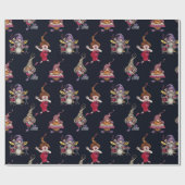 ドワーフの音楽バンドとディーバがガラコンサートを開催 ラッピングペーパー (フラット)