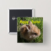 ドワーフバニーイースターピン 缶バッジ (正面&裏面)
