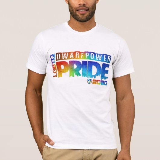 ドワーフプライド2020年6月LGBTQプライド月用シャツ Tシャツ (正面)