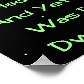 ドワーフプラネットリメリック ポスター (角)