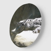 ドワーフ中国のアリゲーターウォールクロック ラージ壁時計 (傾斜)