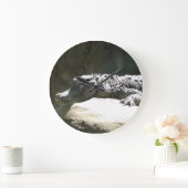 ドワーフ中国のアリゲーターウォールクロック ラージ壁時計 (ホーム)