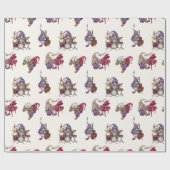 ドワーフ・ジャズバンドがガラコンサートを披露する ラッピングペーパー (フラット)