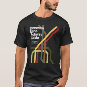 ドワーヴェン鉱山地下鉄おもしろいガイドロ遊ール Tシャツ