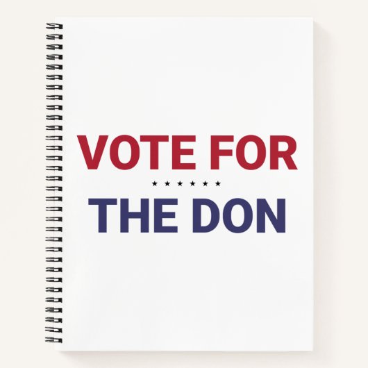ドンに投票（2020年米国選挙） ノートブック (正面)