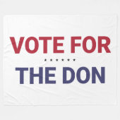 ドンに投票(2020年米国選挙) フリースブランケット (正面(横))