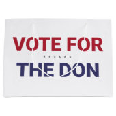 ドンに投票（2020年米国選挙） ラージペーパーバッグ (正面)