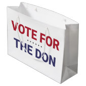 ドンに投票（2020年米国選挙） ラージペーパーバッグ (裏面アングル)
