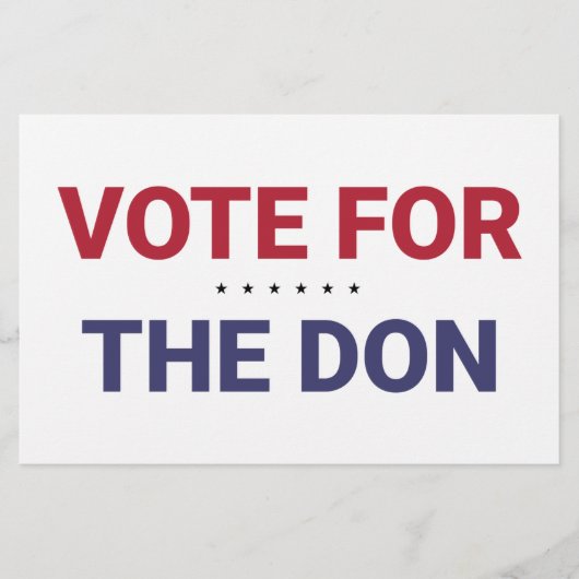 ドンに投票（2020年米国選挙） 便箋 (正面)