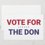 ドンに投票（2020年米国選挙） 便箋 (正面/裏面)