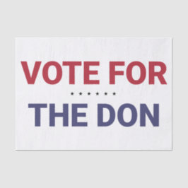 ドンに投票（2020年米国選挙） 薄葉紙