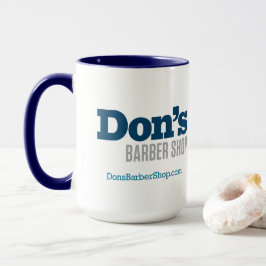 ドンの理容師ショップ – Blue Coffee Mug マグカップ