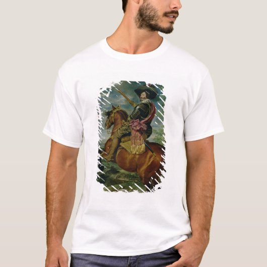 ドンガスパルde Guzmanの乗馬のポートレート Tシャツ (正面)