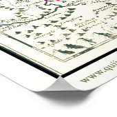 ドンキホーテルートマップマパドゥラルタデルキホーテ ポスター (角)