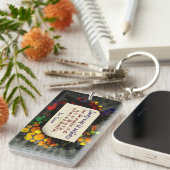 ドンキホーテ感動的引用文「狂気」 キーホルダー (正面右)